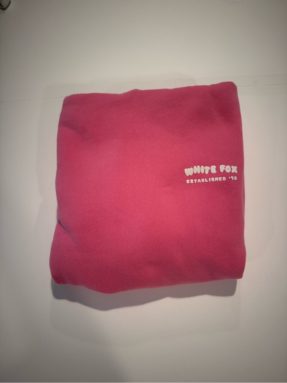 White Fox Pink Logo Sweatshirt